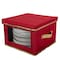 Simplify Holiday Dinner Plate Dinnerware Storage Box with 12 Felt Dividers 9053 - alternate 1